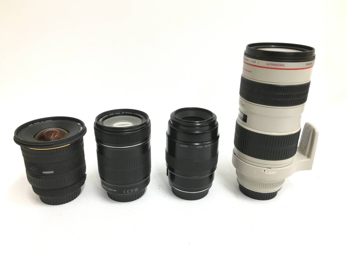 ★ Canon ZOOM LENS EF 70-200mm 1:2.8 L ULTRASONIC + EF-S 18-135mm 1:3.5-5.6 IS ★ 他2本 キャノン シグマ カメラレンズ_画像6