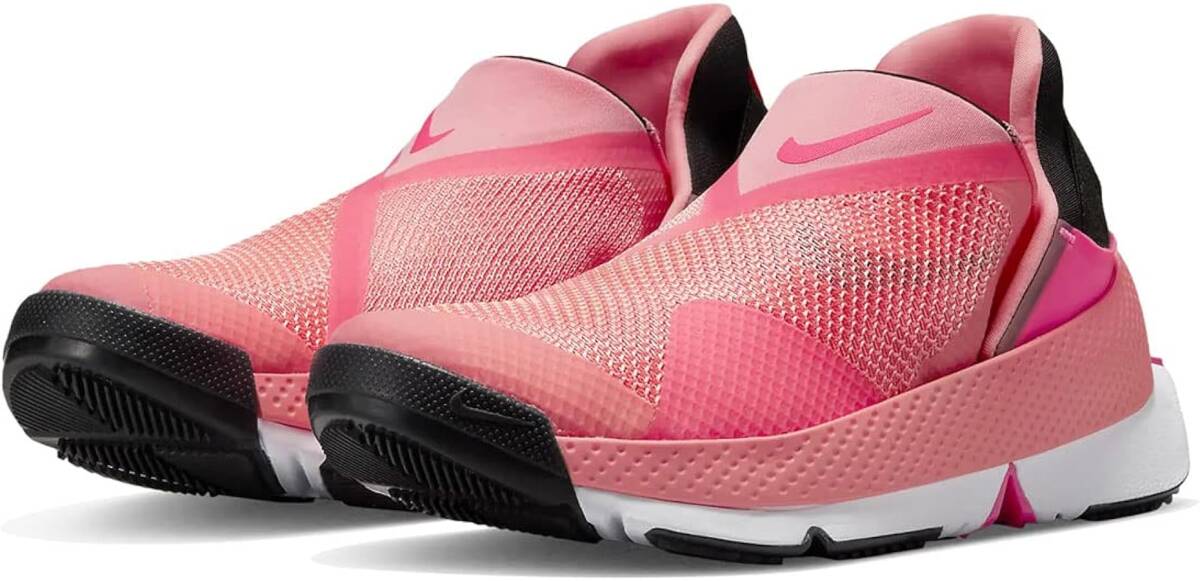 ●US直輸入新品28.5cm/US10.5●NIKE 紐なしランニングシューズ（スニーカー） Go FlyEase Pink Gaze ピンク【ソールを45度曲げて履く】_紐なしで合成繊維とラバーが使用され軽量