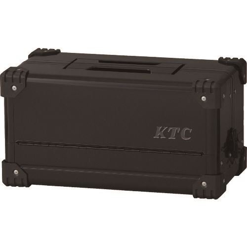 ＫＴＣ スチール製工具箱 両開きメタルケース（ブラック） 間口４４０×奥行２３３×高さ２３０ｍｍ [EK10AGBK]