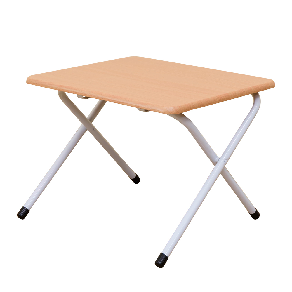 折りたたみテーブル 48cm×40cm コンパクト ミニデスク サイドテーブル 木製 UYS-03 ベージュ(BE)の画像1