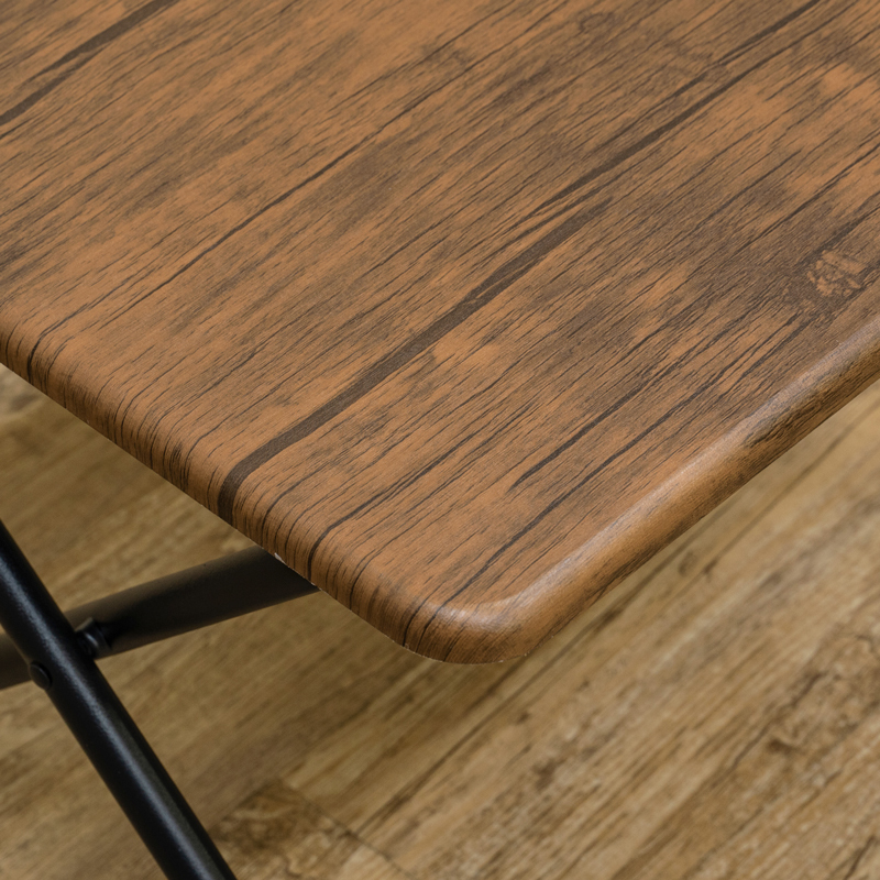  folding table 48cm×40cm compact Mini desk side table wooden UYS-03 Vintage Brown (VBR)