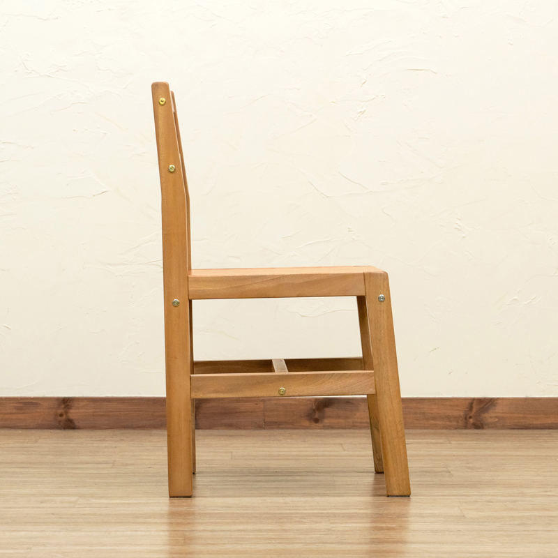 ダイニングチェア 2脚セット 天然木 マホガニー材 木製椅子 2脚組 ライトブラウン IT-J01(LBR)の画像8
