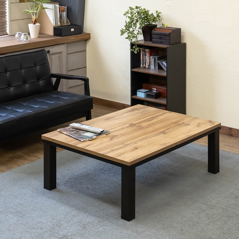  котацу стол 105cm×75cm модный kotatsu300W под дерево дуб DCF-105(OAK)