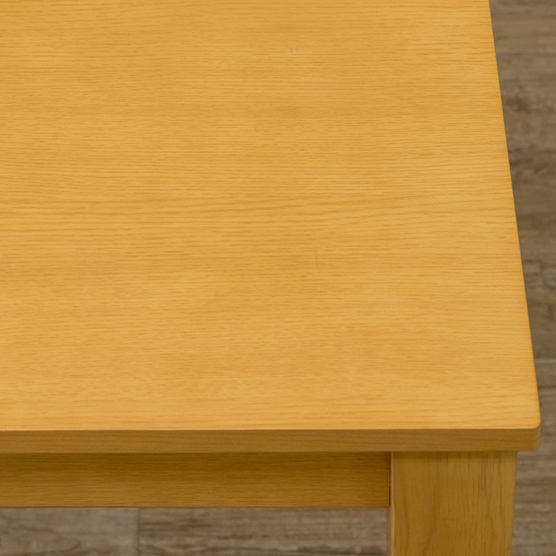 ダイニングテーブル 75cm 木製 正方形 角型 シンプル 作業台 デスクにも VTM-75 ライトブラウン(LBR)_画像8