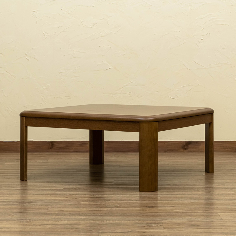  kotatsu table 80cm×80cm. legs type robust .UV painting tabletop interim switch 300W Brown MYK-80(BR)