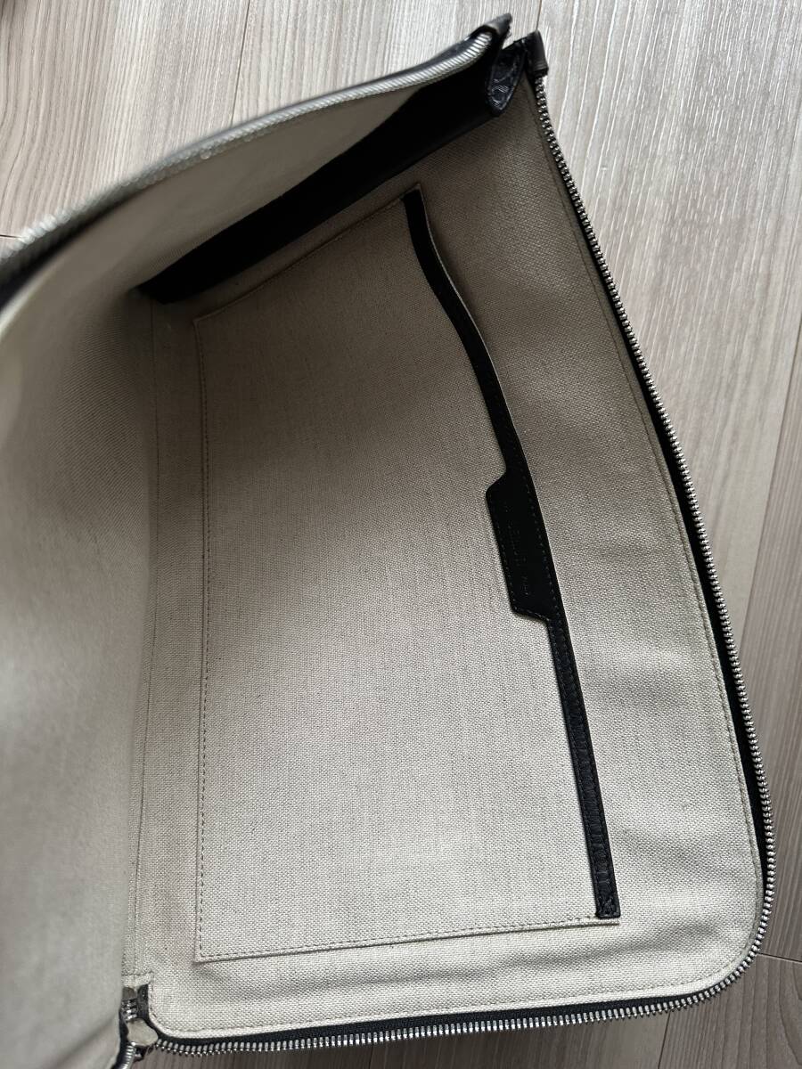 特注 Berluti Nino TGM Scrit Leather Clutch Bag ベルルッティ ニノTGM クラッチバッグ セカンドバッグ シルバーパティーヌ オーダー品