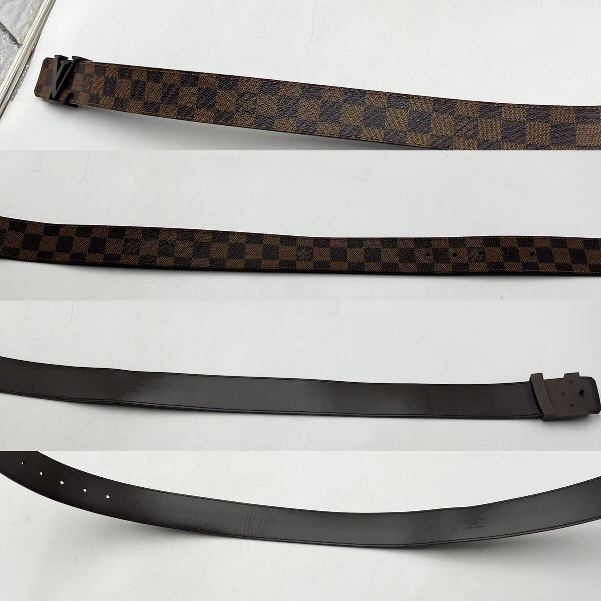 ルイヴィトン LOUISVUITTON ベルト サンチュール イニシャル ダミエ エベヌ ビトン ビィトン_画像3