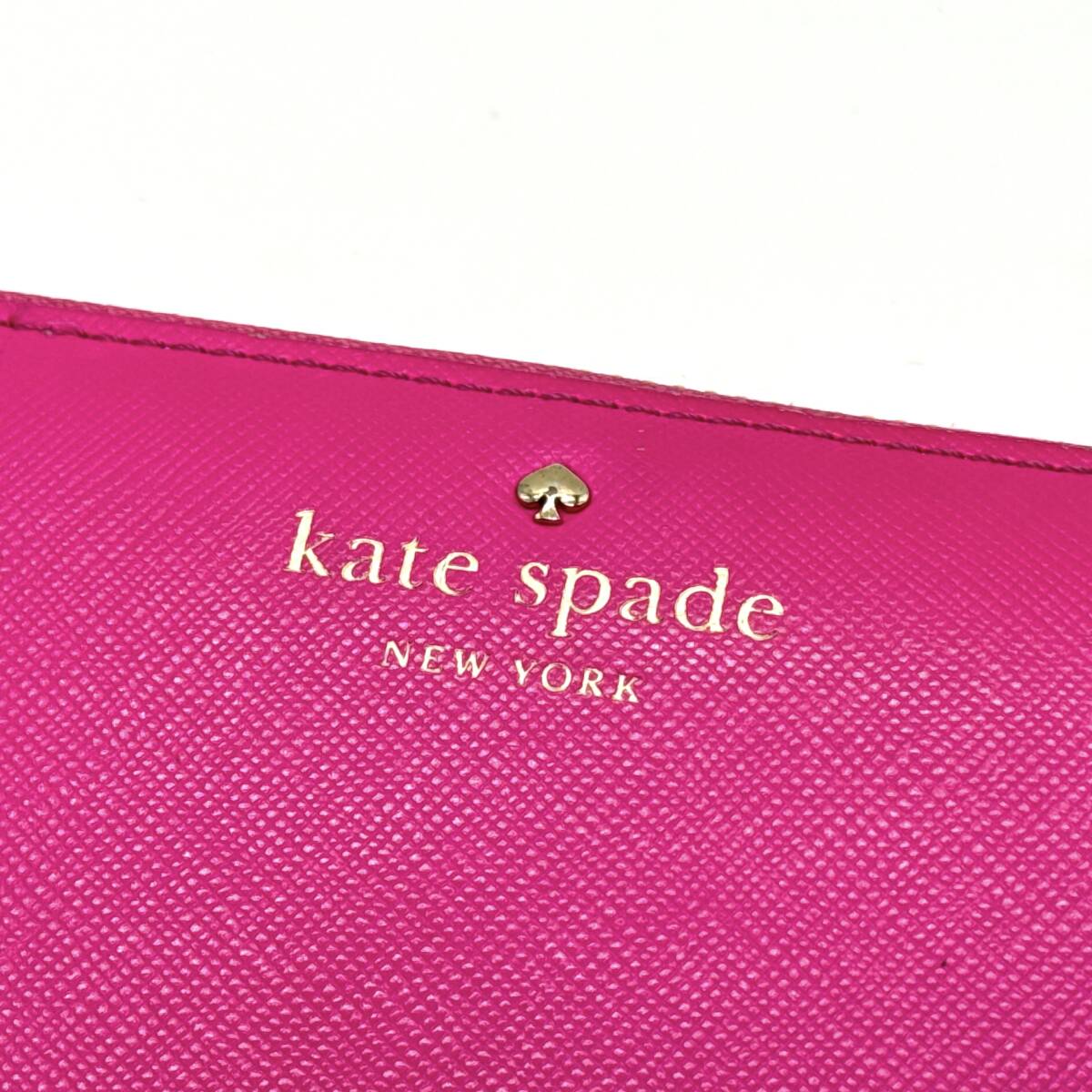 kate spade ケイトスペード 長財布 ピンク ラウンドファスナー_画像5