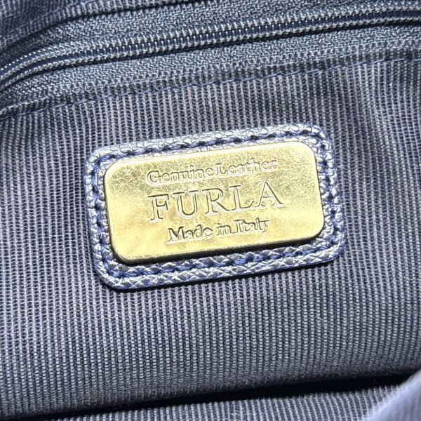 FURLA フルラ バッグ 2way ネイビー_画像9