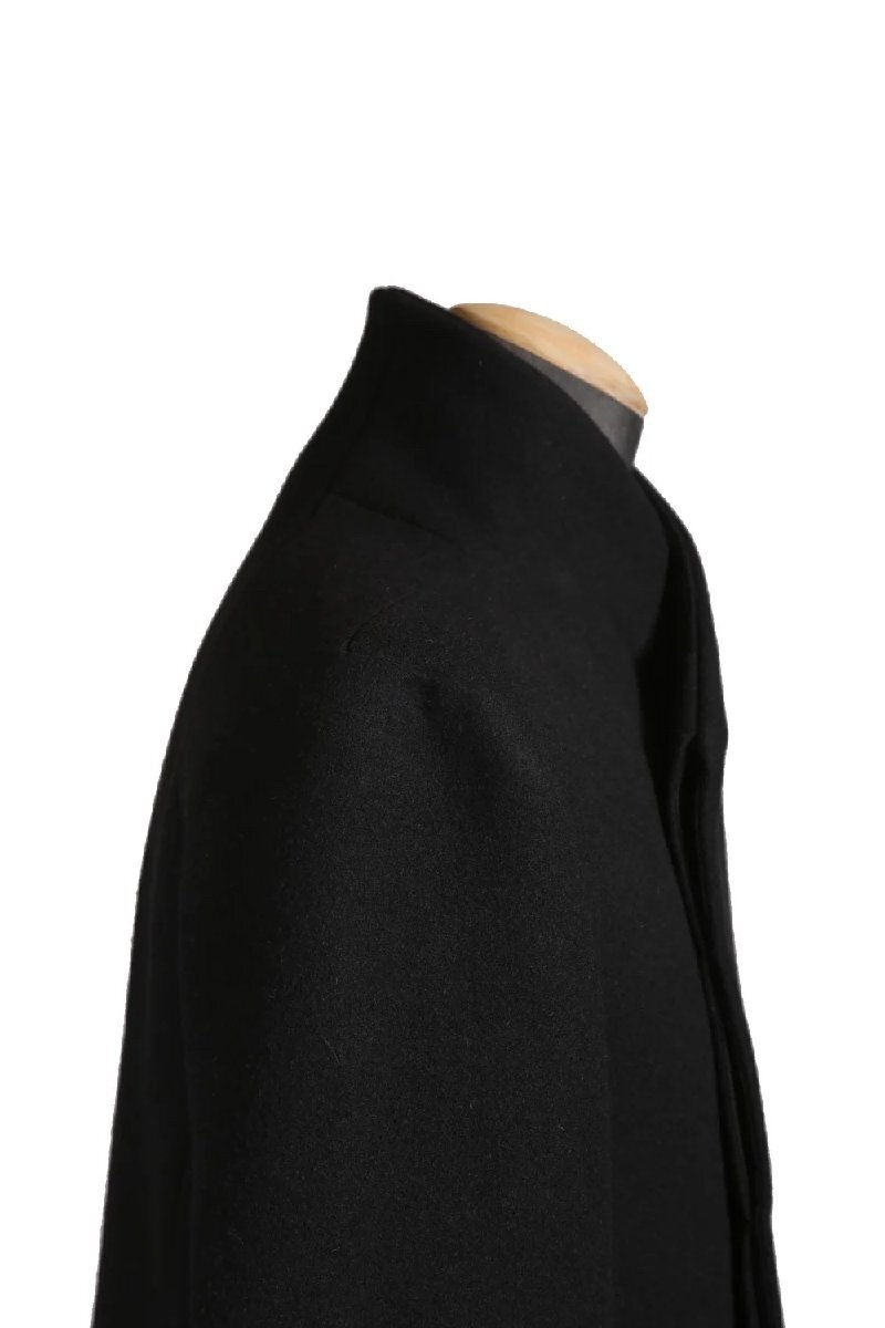 Hannibal ハンニバル / 22AW 美品 coat renke 108. / ウールカシミア / size 48 (BLACK) devoa incarntionの画像4
