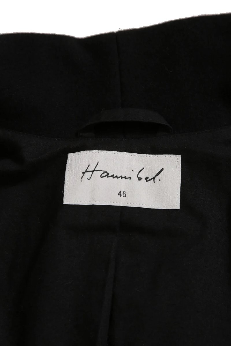 Hannibal ハンニバル / 22AW 美品 coat renke 108. / ウールカシミア / size 48 (BLACK) devoa incarntionの画像9