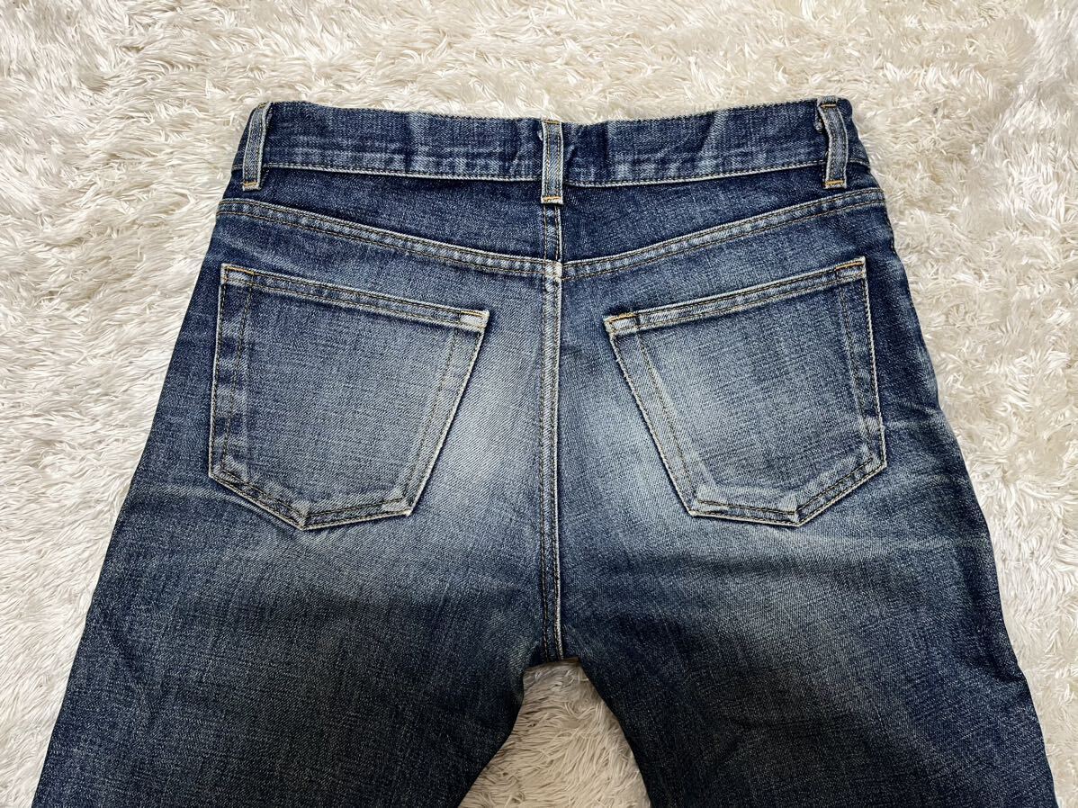 90s HELMUT LANG 1999 год сам период Helmut Lang jeans джинсы 29 archive редкий архив брюки первый период destressed Denim raf темно-синий 