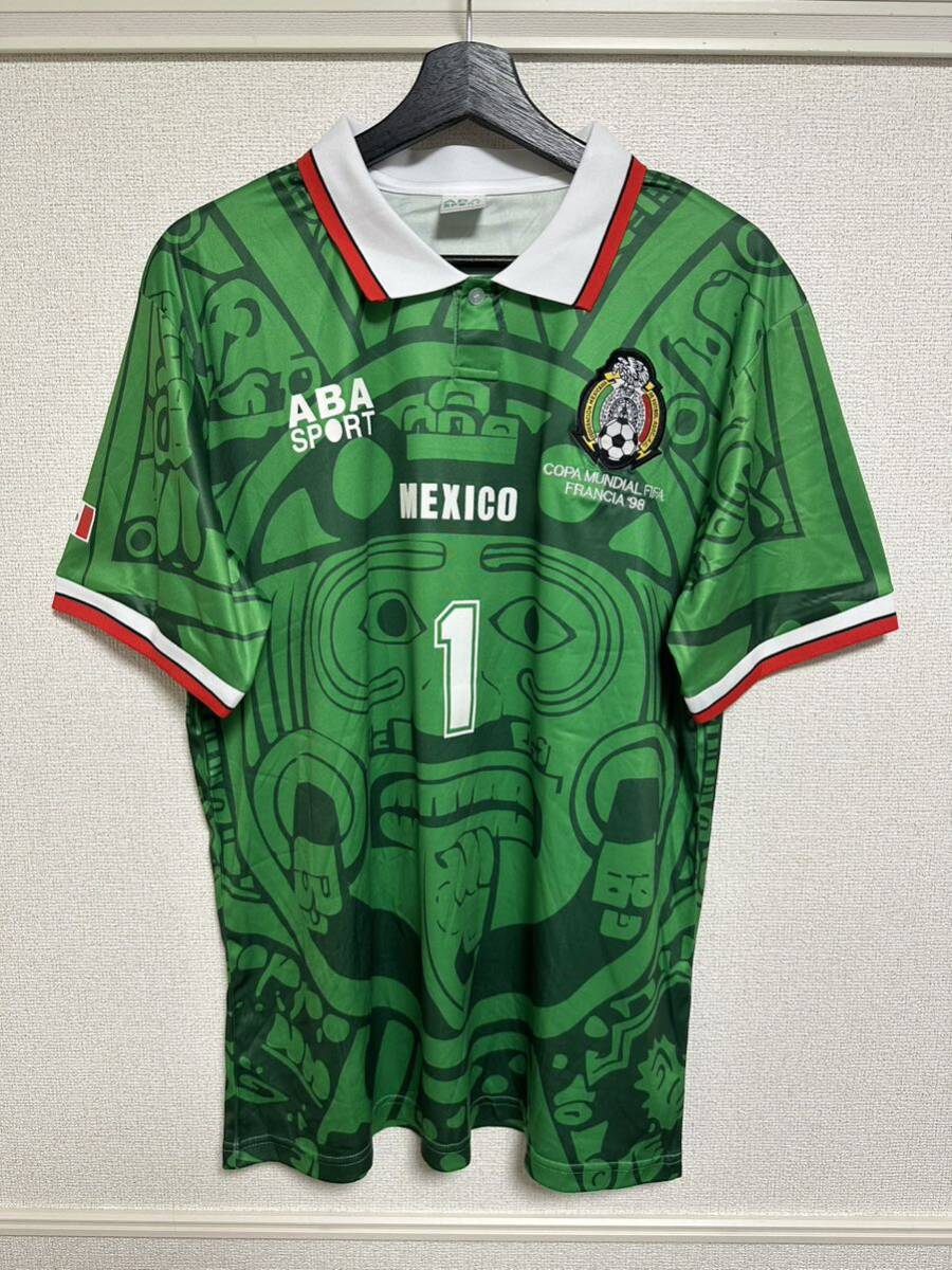 WC 1998 メキシコ代表 (GK) ユニフォーム カンポス_画像1