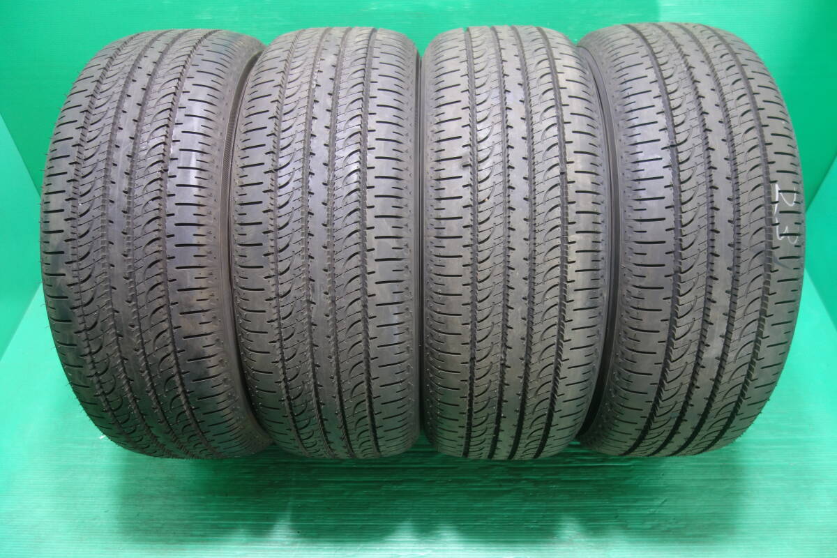 L1133-23③ 送料無料 225/55R18 夏タイヤ 4本セット YOKOHAMA GEOLANDAR SUV G055 10分山 イボ付 ZR-V エクストレイル アウトランダーの画像1