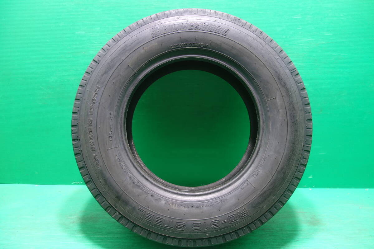 L1171-22 送料無料 195/75R15 109/107L 夏タイヤ LT 6本セット ブリヂストン RD-616 STEEL 8.5分山 2022年製 2023年製_画像6