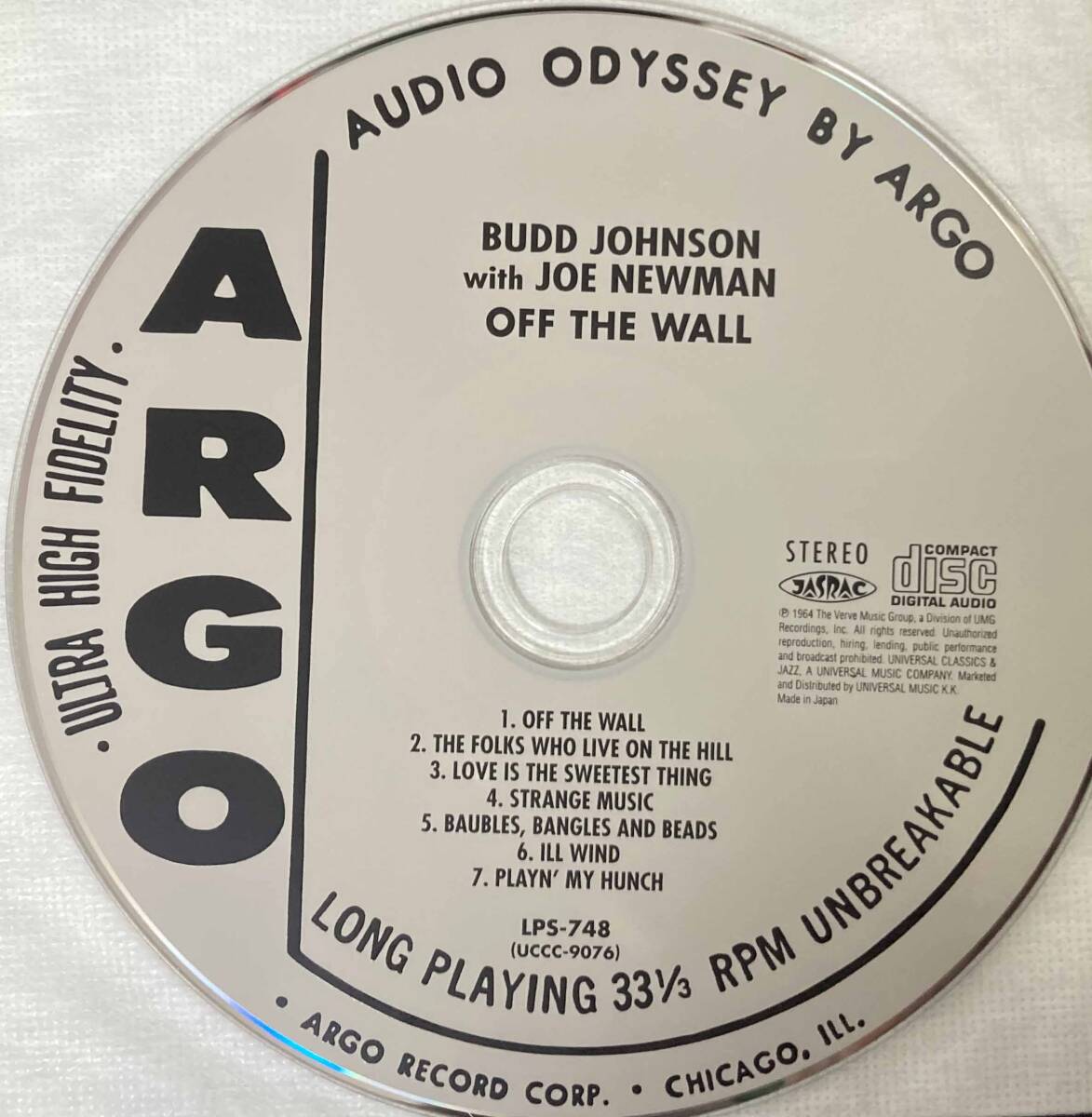 Budd Johnson / Off The Wall 中古CD　国内盤　帯付き 紙ジャケ　24bit デジタルリマスタリング_画像3