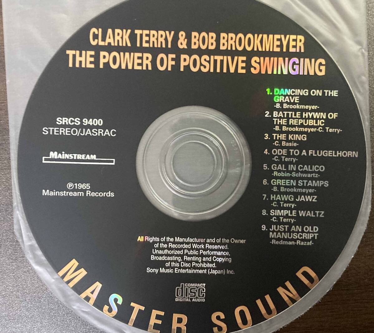 Clark Terry & Bob Brookmeyer / The Power of Positive Swinging 中古CD　国内盤　帯付き　紙ジャケ　完全生産限定盤　DSD マスタリング_画像3