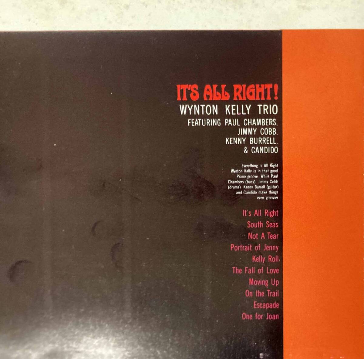 Wynton Kelly / It's All Right 中古CD 国内盤 帯付き の画像5