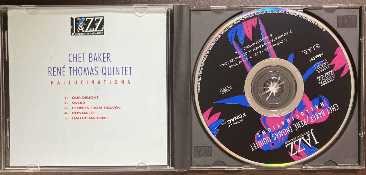 Chet Baker & Rene Thomas Quintet / Hallucinations 中古CD　輸入盤_画像4