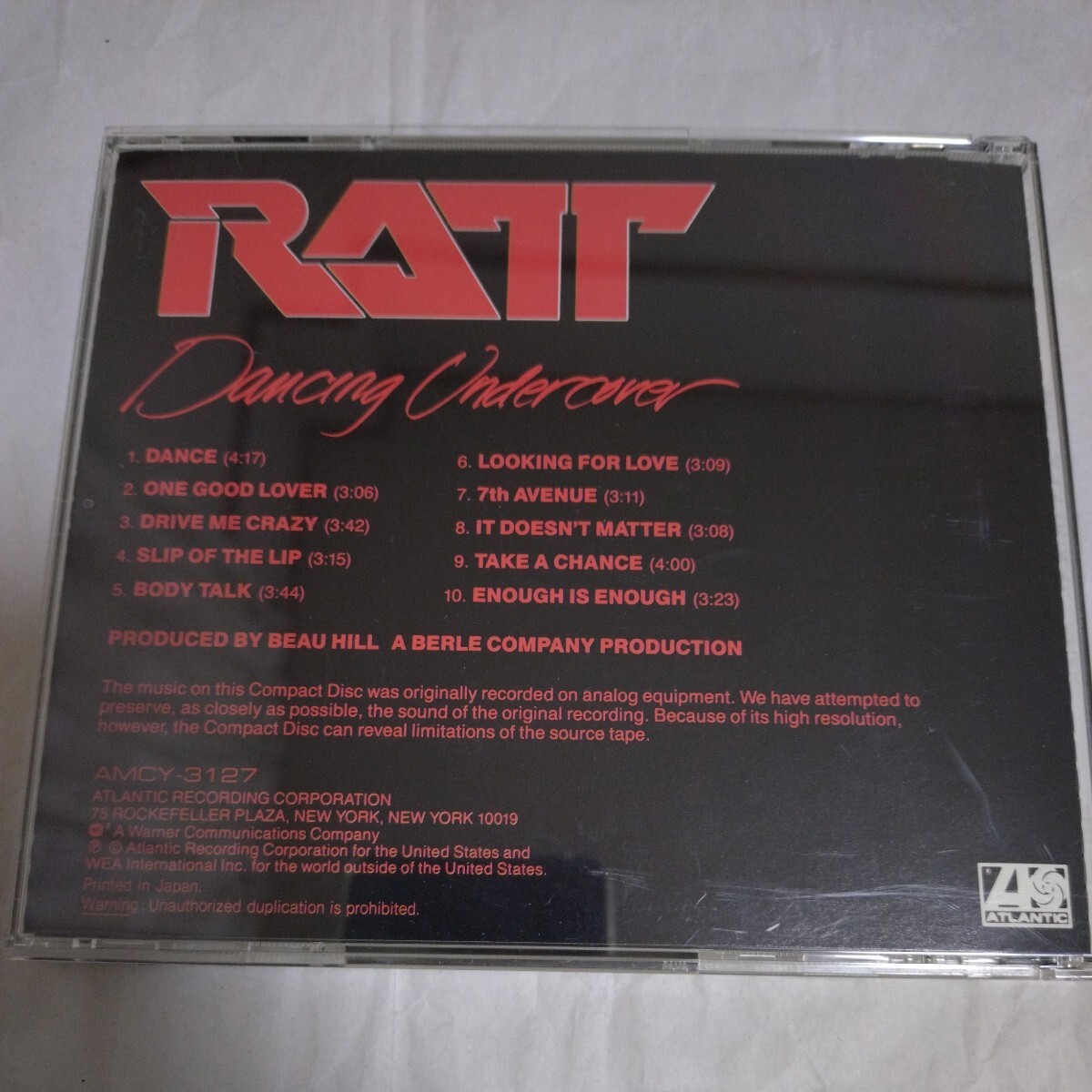 国内盤★帯付★ラット★ダンシング・アンダーカヴァー★RATT★DANCING UNDERCOVER★AMCY-3127★forever MUSIC_画像5