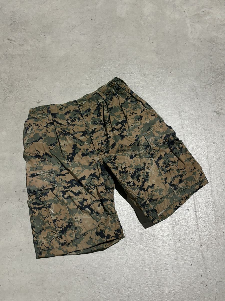 米軍 放出品 ウッドランド マーパット ショートパンツ カモフラ サイズ Sの画像3