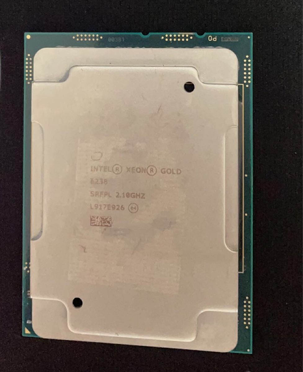 Intel　Xeon Gold 6238 2.10GHz LGA3647 22c44 threads140W BIOS起動OK
