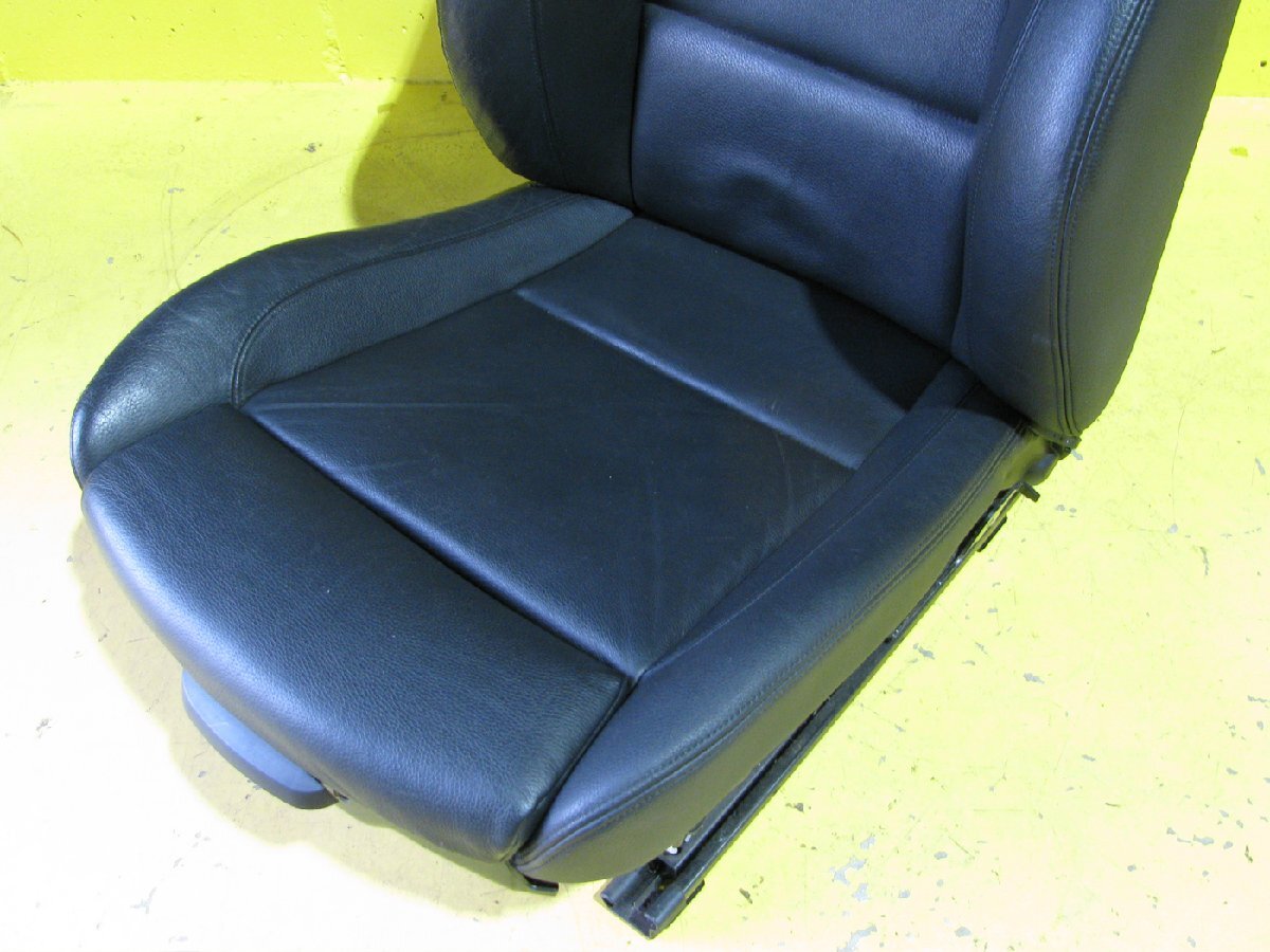 [103335-G]BMW 120i купе (E82) оригинальный кожаные сидения чёрная кожа водительское сиденье ( правая сторона ) электрический сиденье б/у товар работа хороший 
