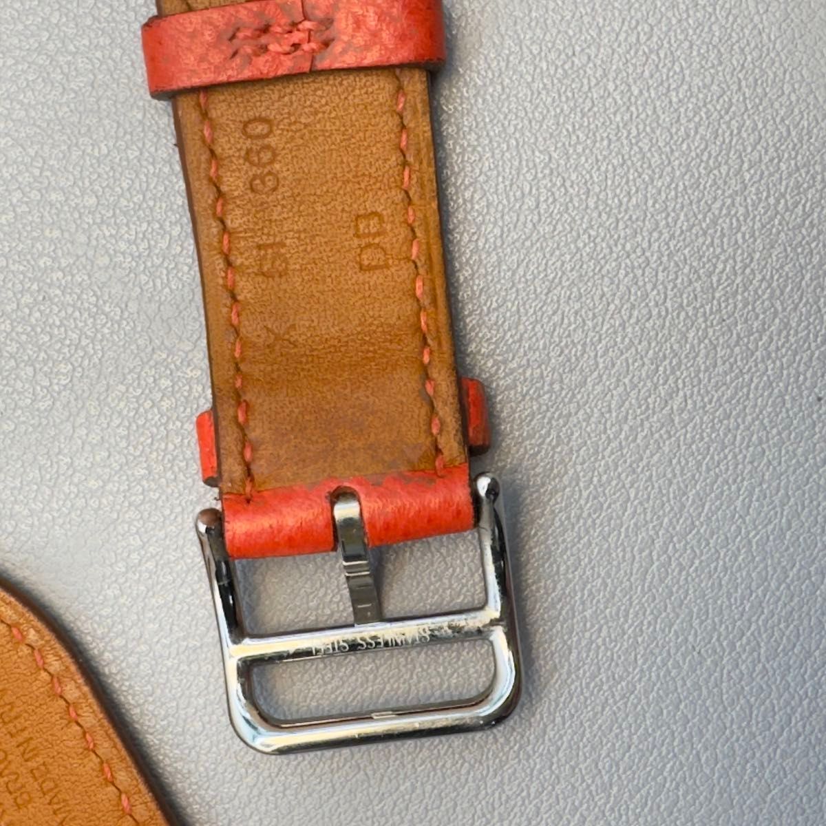 1690 Apple Watch エルメス　ローズ　ピンク　レザー　HERMES