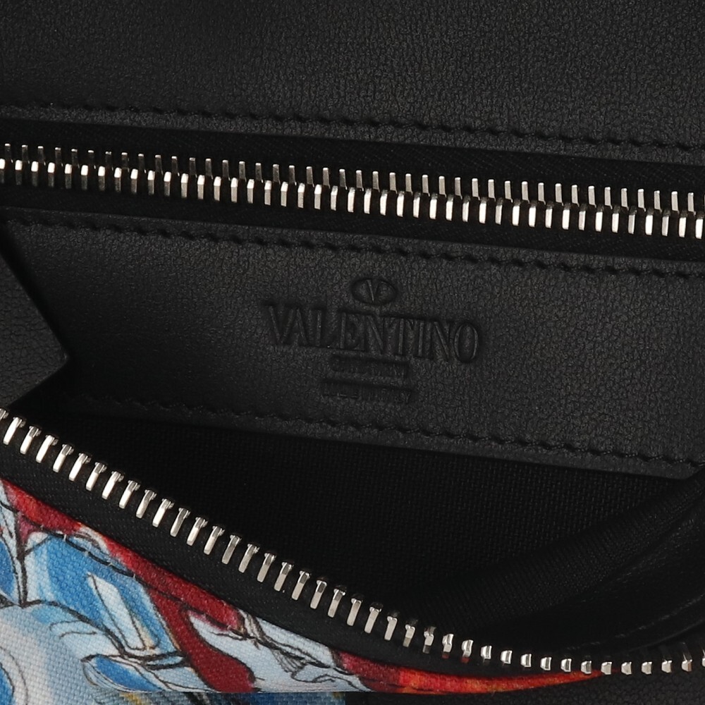 ヴァレンティノ VALENTINO ボディバッグ ウエストバッグ TY2B0904 EUG メンズ オレンジ系 宇宙柄 スペース柄 ギャラクシー 新品 ORANGE BAG_画像6