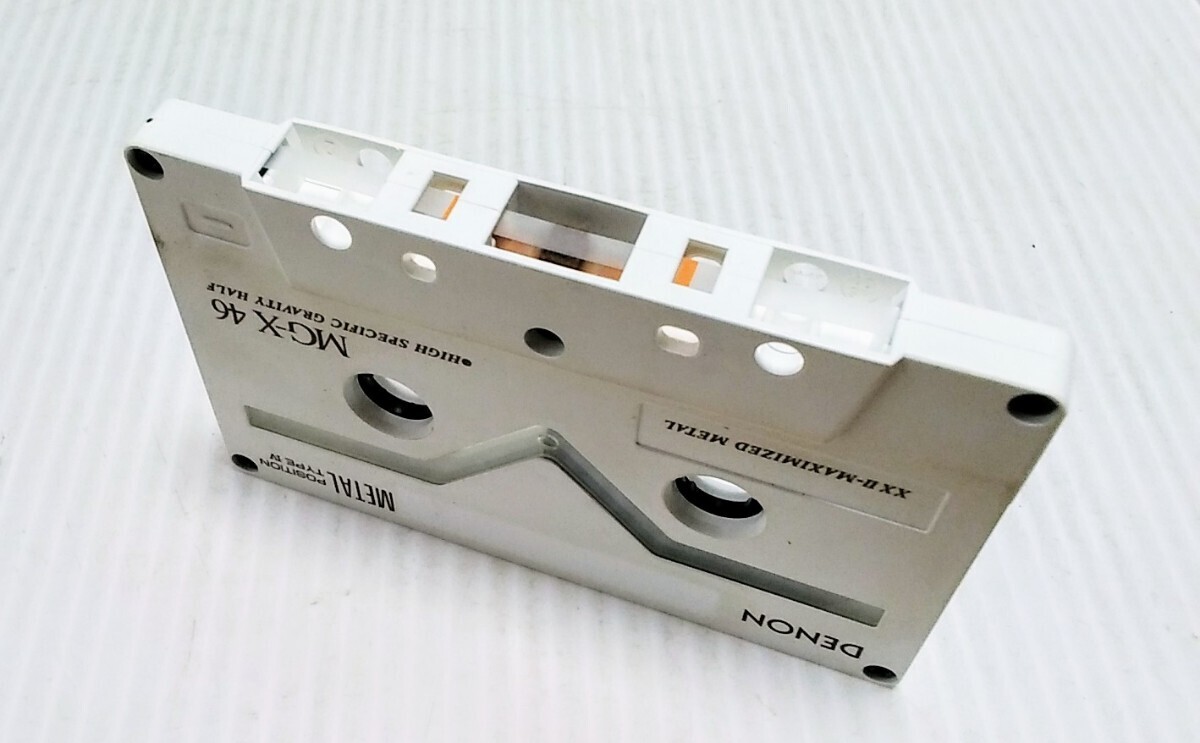 当時物 メタルカセットテープ DENON MG-X 46 メタルテープ カセットテープ 使用済み 中古の画像6