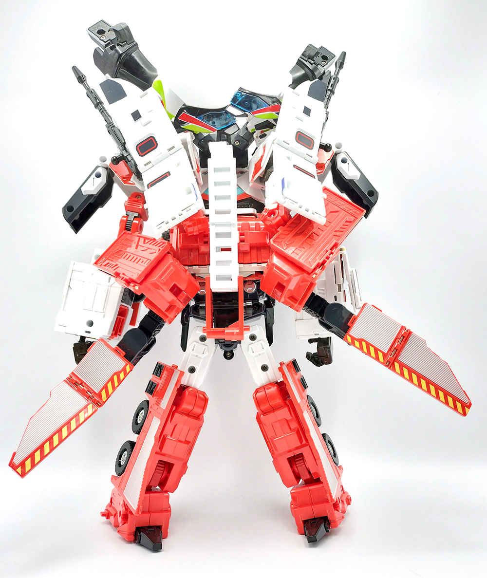 【送料無料】JAKI トリプルレスキュー TRIPLE-RESCUER 光威神 3体合体 (検) おもちゃ ロボット トランスフォーマー TF 勇者 戦隊_画像2