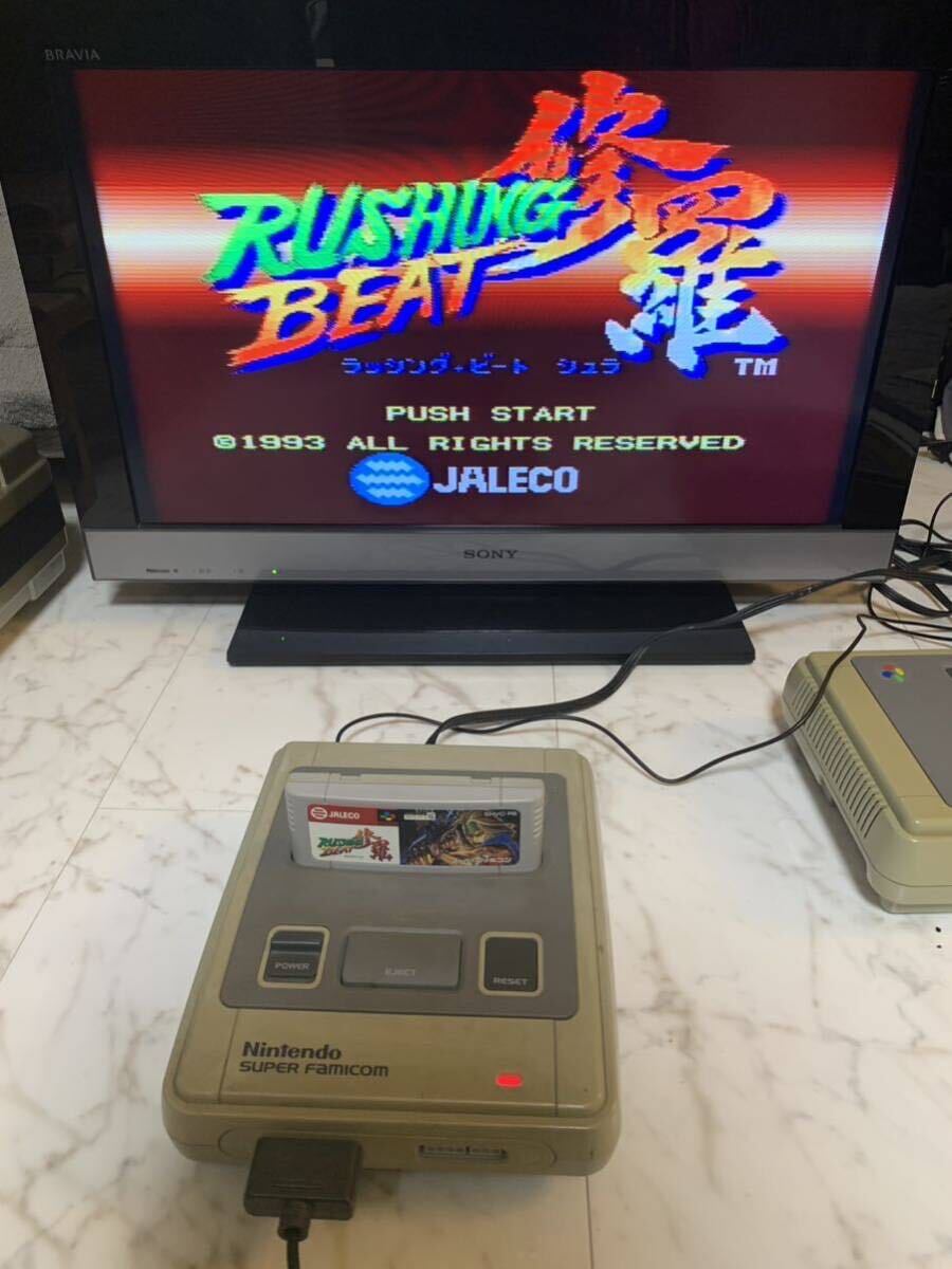 レア　SF　スーパーファミコン　ソフト　ラッシングビート修羅　_画像5