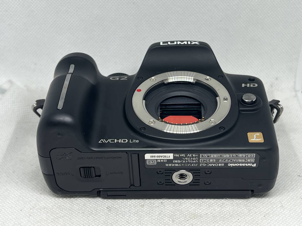 外観美品！！Panasonic LUMIX DMC-G2 ブラック 動作未確認・ジャンク品_画像3