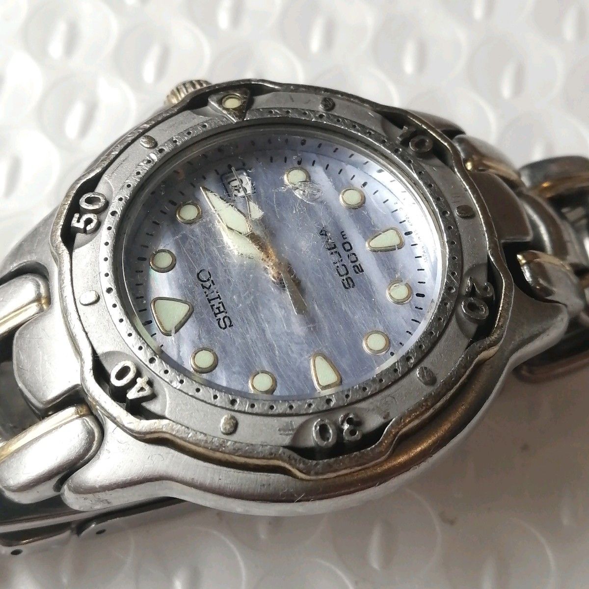 稼働品■ SEIKO SCUBA 7N35-6030 ダイバーウォッチ 330