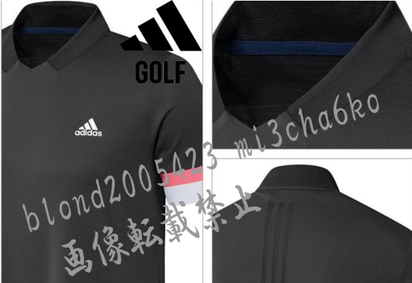 ■新品【adidas GOLF】アディダスゴルフ クール&ドライ HEAT RDY 高通気性素材 半袖シャツ■GR/L_画像4