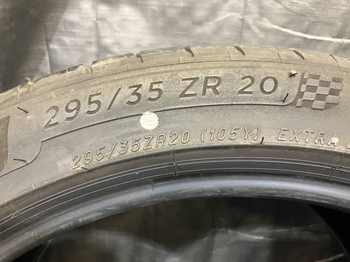 極上品 ミシュラン 295/35R20 Pilot Sport4 S 2本セット 中古タイヤ バリ溝 295/35-20 ベンツ EQE SL 911 ヴァンテージの画像6