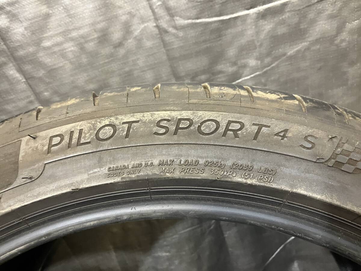 極上品 ミシュラン 295/35R20 Pilot Sport4 S 2本セット 中古タイヤ バリ溝 295/35-20 ベンツ EQE SL 911 ヴァンテージの画像7