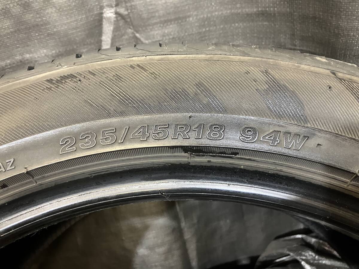 バリ溝 ブリヂストン 235/45R18 REGNO GR-EL 4本セット 中古タイヤ 2020年製 235/45-18 _画像10