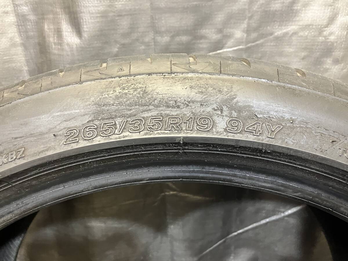 ブリヂストン 265/35R19 POTENZA S001L 2本セット 中古タイヤ 2021年製 265/35-19 レクサス GS IS RC ベンツ Cクラス などの画像7