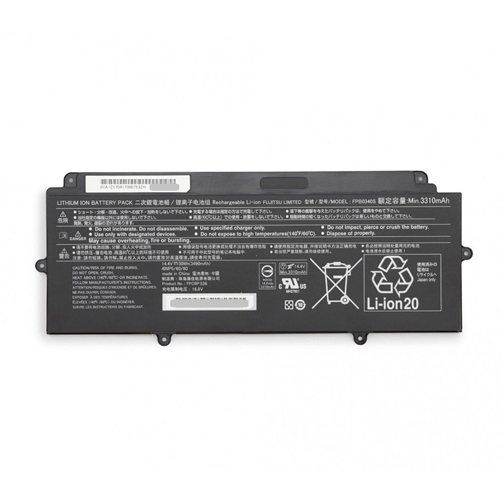 FUJITSU LIFEBOOK U937/U938/U939 series FPB0340S high capacity battery -14.4V-50Wh(3490mAh) Min.3310mAh battery capacity 84% genuine products 