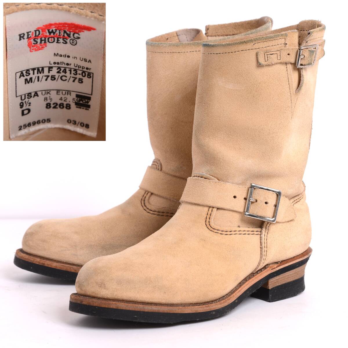 RED WING (レッドウィング) ホワイトエンジニアブーツ BEAMS別注 RED WING (レッドウィング) ホワイトエンジニアブーツ BEAMS別注