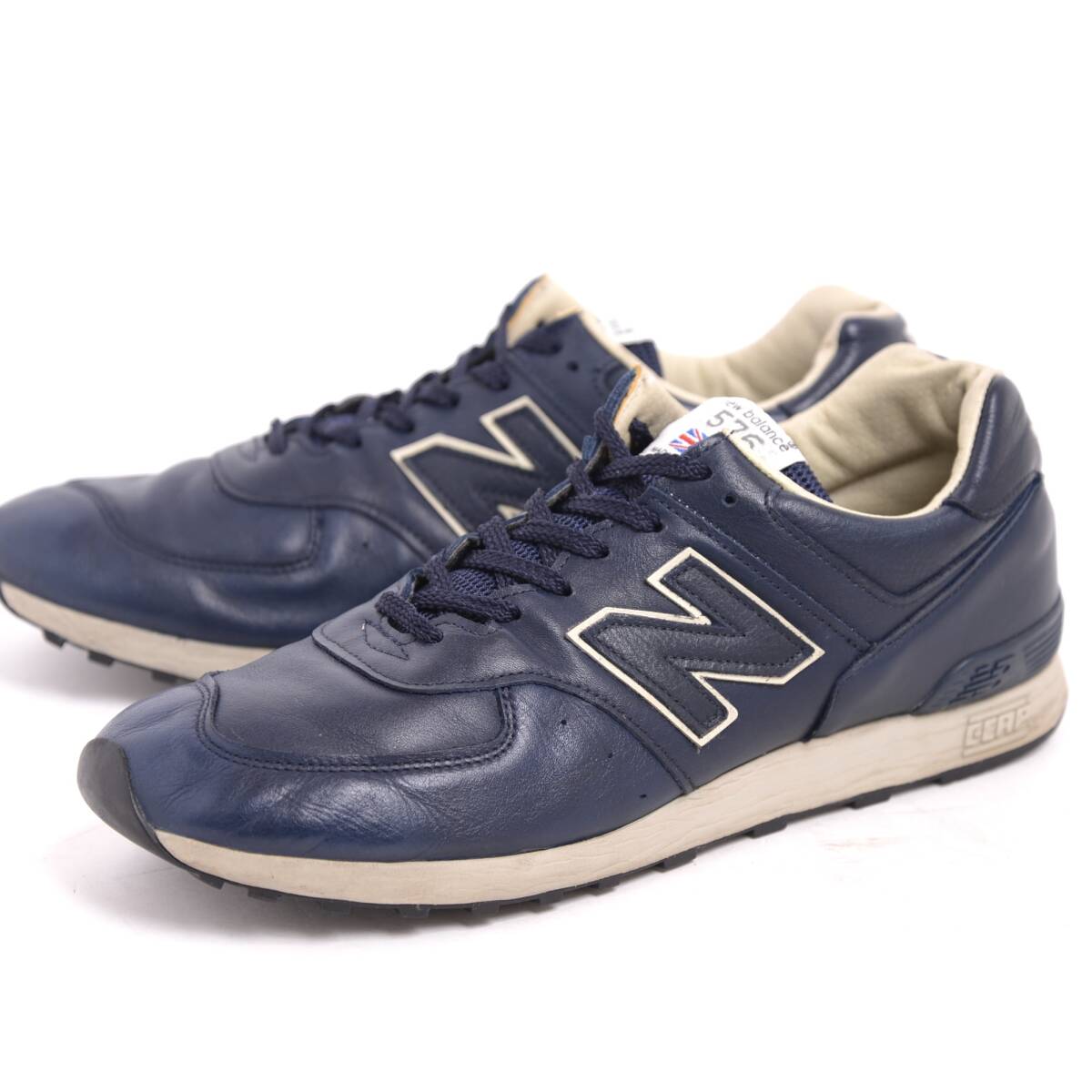 【US12 30cm 大きいサイズ】イングランド製 ニューバランス M576CNN オールレザー ブルー New Balance 英国製_画像1