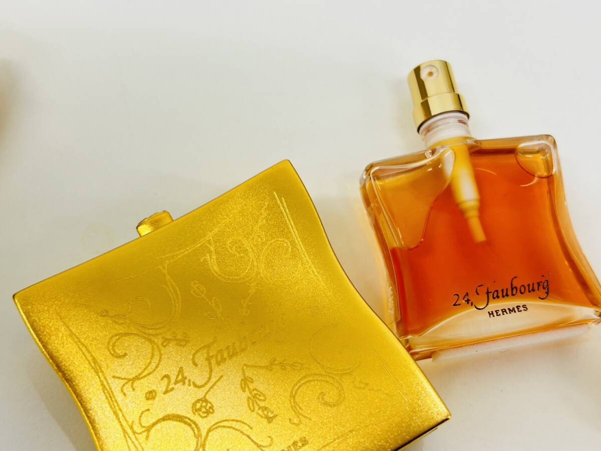 【TJ-3492】1円～ HERMES エルメス 24 Fauboury フォーブル DELUXE PURSE PERFUME SPRAY 7.5ml ほぼ満量 中古 保管品 香水 _画像6