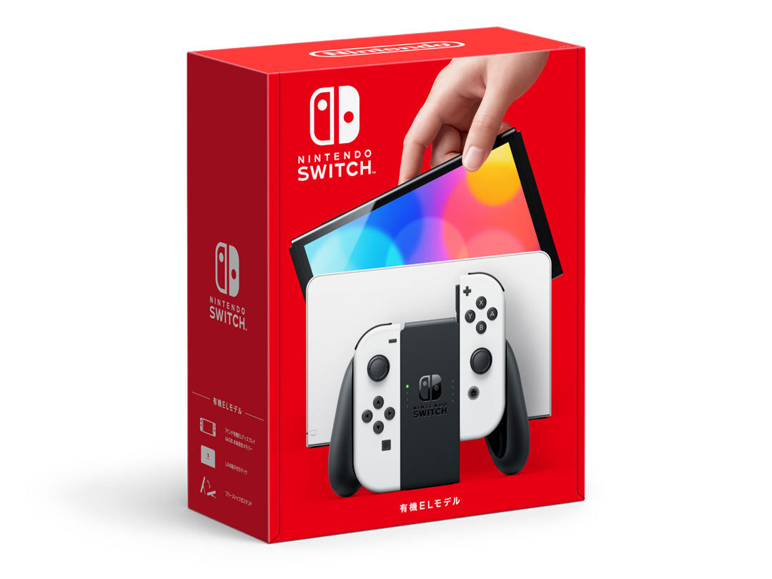 【訳あり外箱損傷】Nintendo Switch 有機ELモデル Joy-Con(L)/(R) ホワイト 新品未使用 本体 任天堂スイッチ White 4902370548495