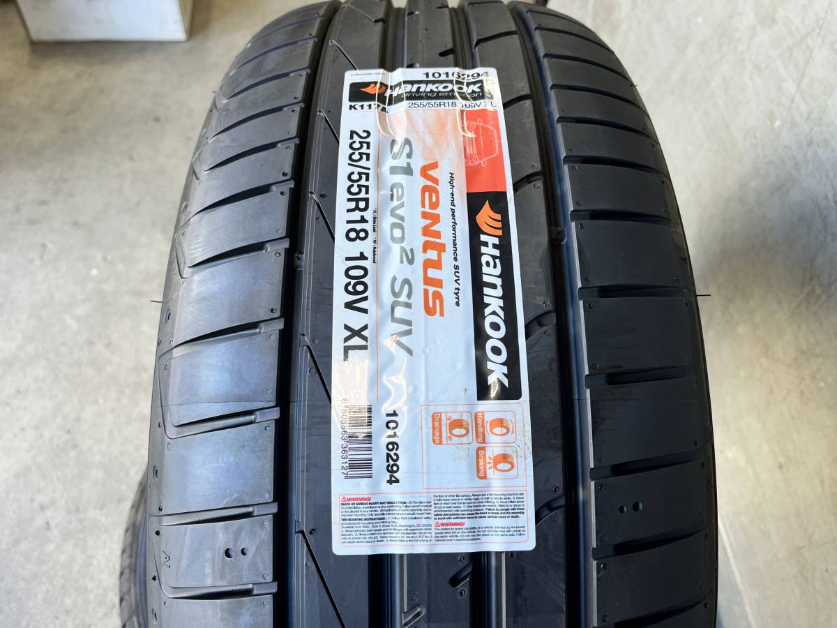 新品4本 送料込￥35920 2019年製ハンコック Hankook K117A SUV 255/55R18 109V XL トゥアレグ アウディ Q7 ポルシェ カイエン MLクラス等_画像2