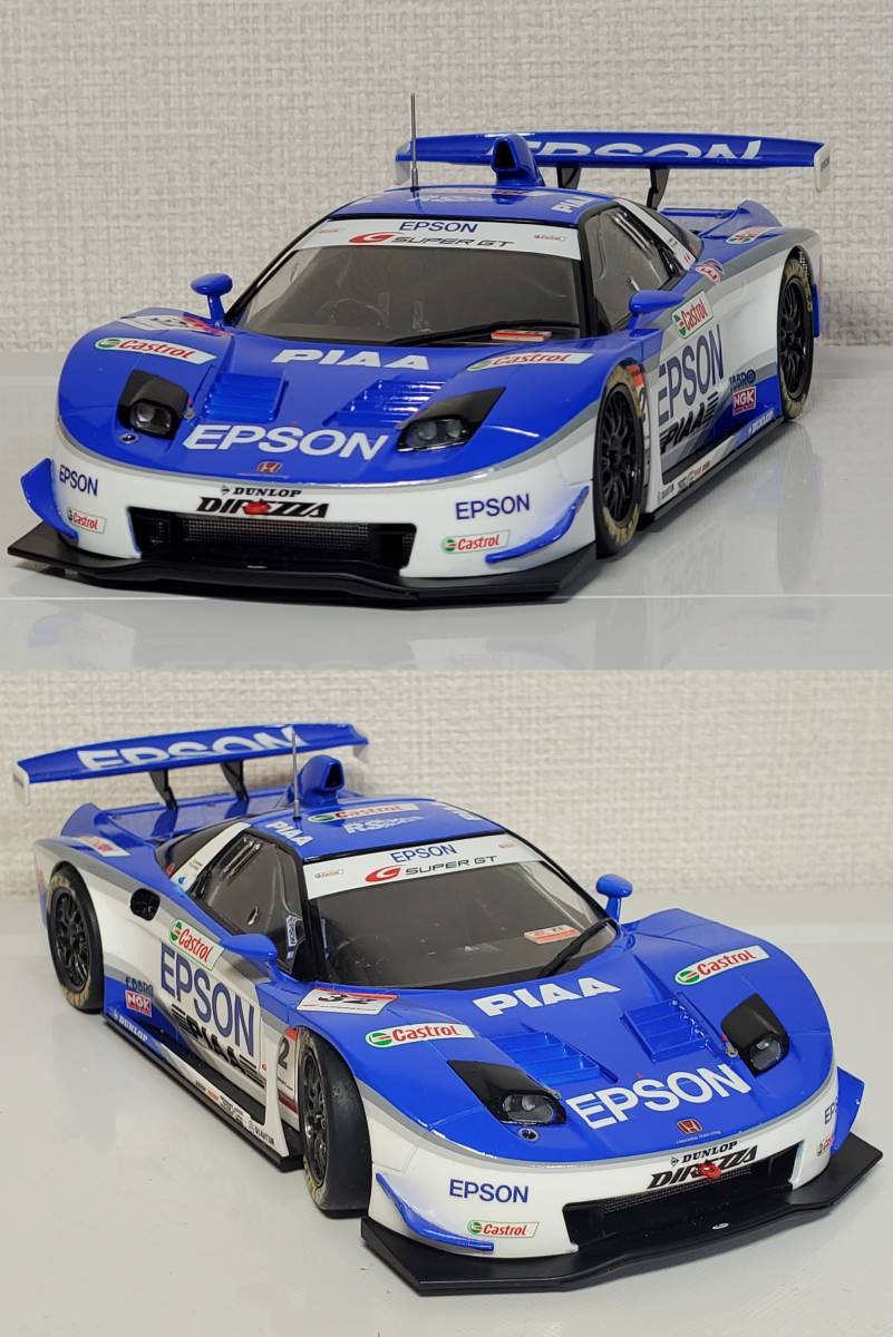 ★希少 完成品 タミヤ 1/24 EPSON エプソン NSX 2005 スーパーGT松田次生/A.ロッテラー★_画像3