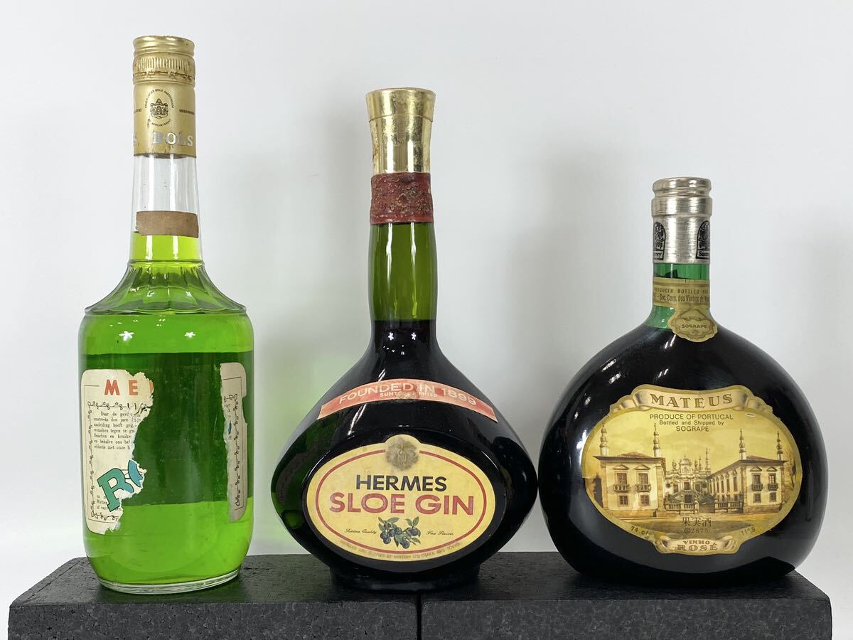 古酒 ヘルメス オレンジキュラソー BOLS メロンリキュール SLOE GIN MATEUS 5本セットの画像5