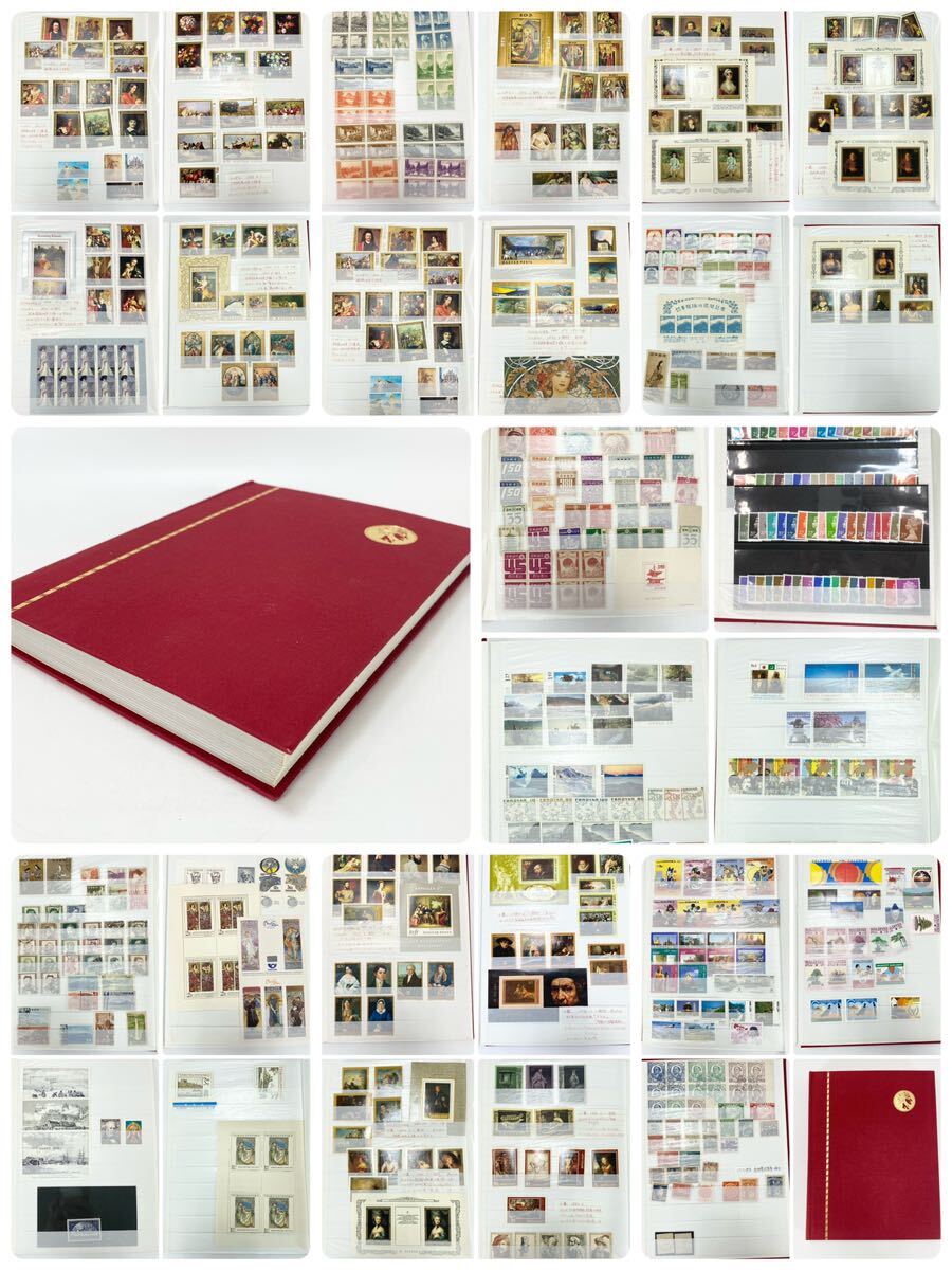 切手帳 海外切手 絵画切手 銭切手 日本切手等 全27ページ コレクション保管品_画像1