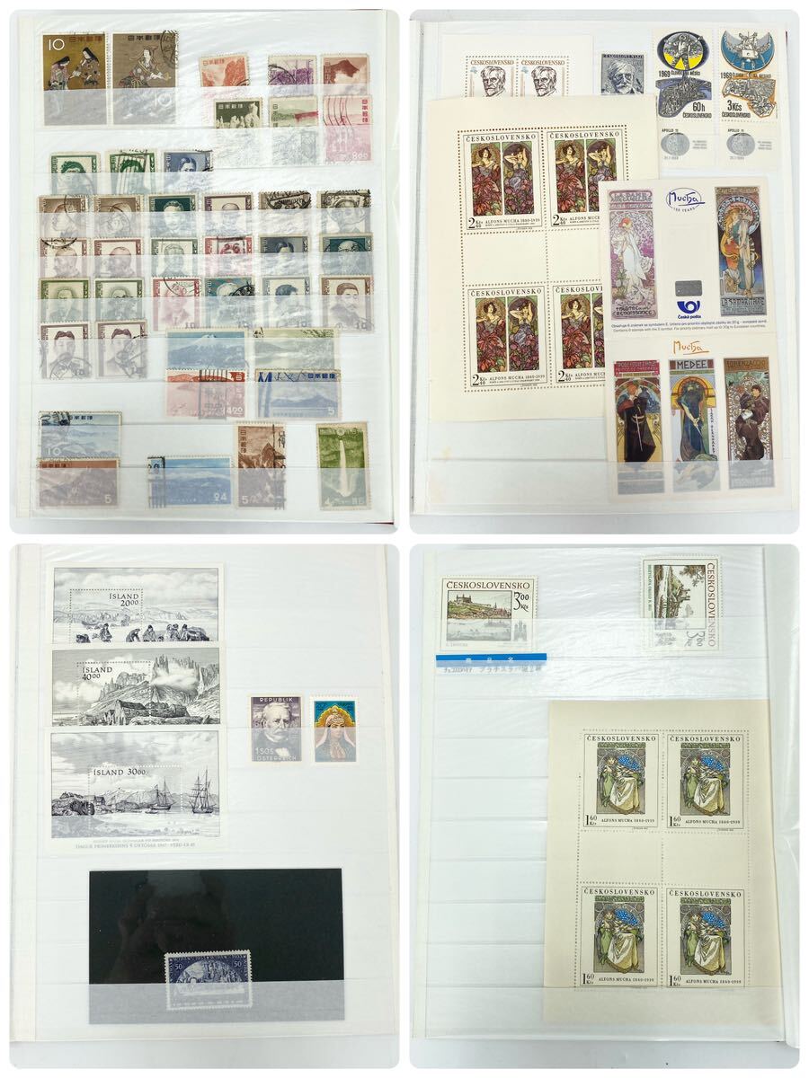 切手帳 海外切手 絵画切手 銭切手 日本切手等 全27ページ コレクション保管品_画像3