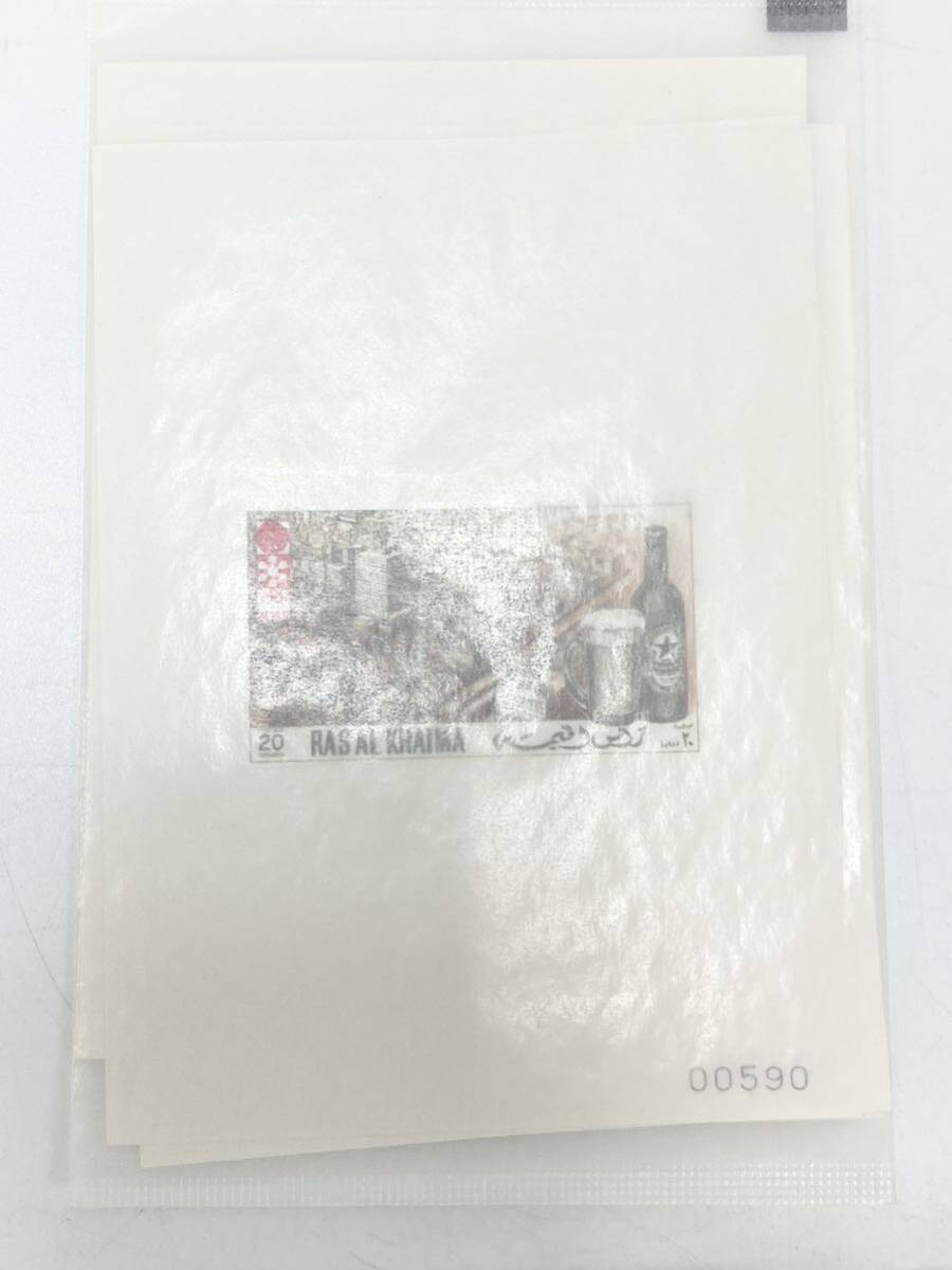 1972年 札幌オリンピック 冬季大会 記念切手 ラスアルハイマ発行 金箔銀箔切手 小型シート バラ切手 ②_画像5